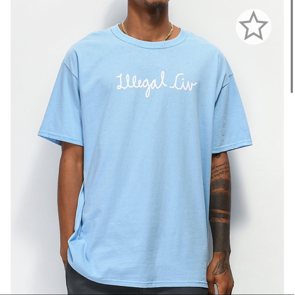 Illegal Civilization baby blue shirts